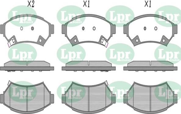 LPR-CN 05P1647 - Set placute frana,frana disc - allinparts.ro