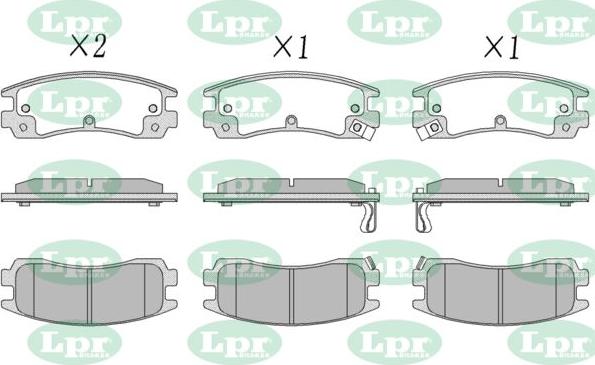 LPR-CN 05P1031 - Set placute frana,frana disc - allinparts.ro