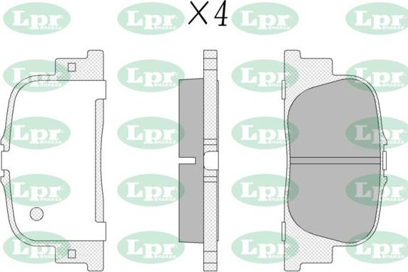 LPR-CN 05P1112 - Set placute frana,frana disc allinparts.ro