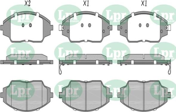 LPR-CN 05P1846 - Set placute frana,frana disc allinparts.ro