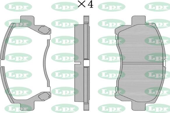 LPR-CN 05P1771 - Set placute frana,frana disc allinparts.ro