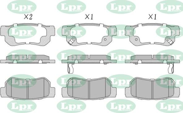 LPR-CN 05P847 - Set placute frana,frana disc - allinparts.ro