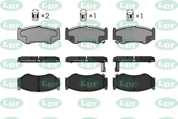 LPR-CN 05P5718 - Set placute frana,frana disc allinparts.ro