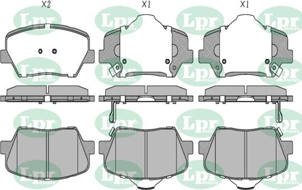 LPR-CN 05P5131 - Set placute frana,frana disc - allinparts.ro
