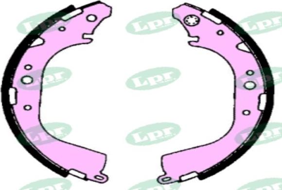LPR-CN 06710 - Set saboti frana allinparts.ro