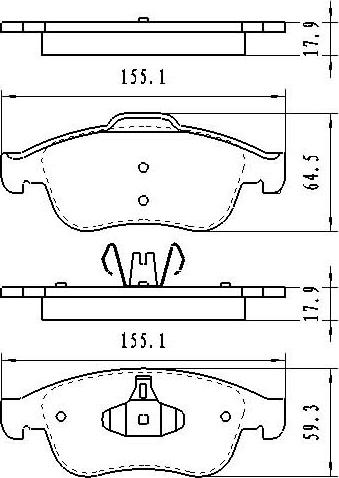 LTP 210098 - Set placute frana,frana disc - allinparts.ro