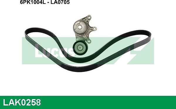 LUCAS LAK0258 - Set curea transmisie cu caneluri - allinparts.ro
