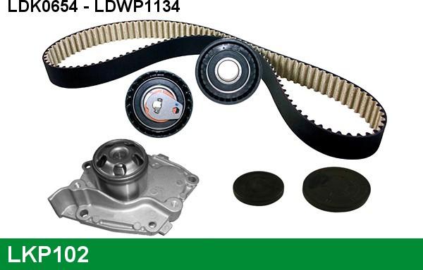 LUCAS LKP102 - Set pompa apa + curea dintata - allinparts.ro