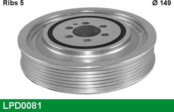 LUCAS LPD0081 - Fulie curea, arbore cotit - allinparts.ro