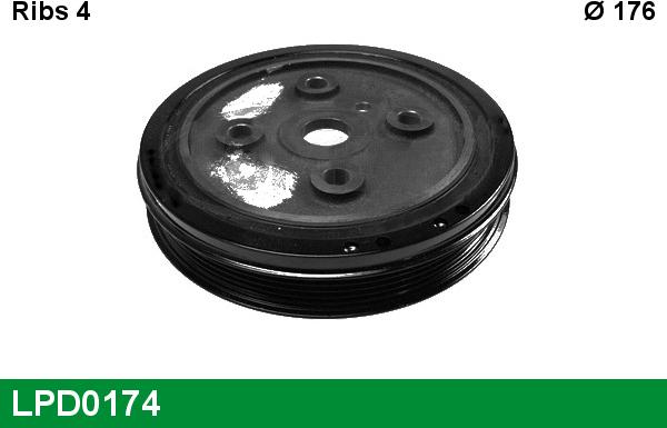 LUCAS LPD0174 - Fulie curea, arbore cotit - allinparts.ro