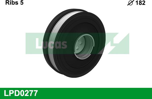 LUCAS LPD0277 - Fulie curea, arbore cotit - allinparts.ro