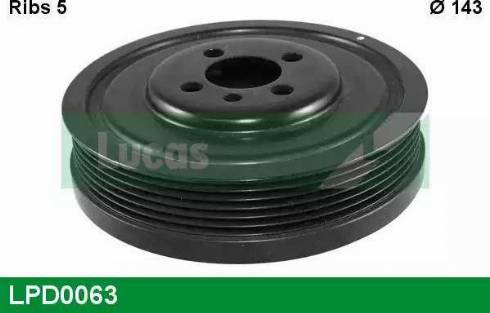 Lucas Engine Drive LPD0063 - Fulie curea, arbore cotit - allinparts.ro