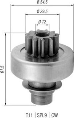 Magneti Marelli 940113020322 - Pinion electromotor allinparts.ro