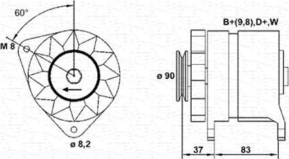 Magneti Marelli 943356245010 - Generator / Alternator allinparts.ro