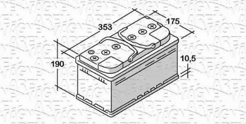 Magneti Marelli 068095085010 - Baterie de pornire - allinparts.ro