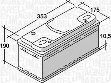 Magneti Marelli 068092076010 - Baterie de pornire - allinparts.ro