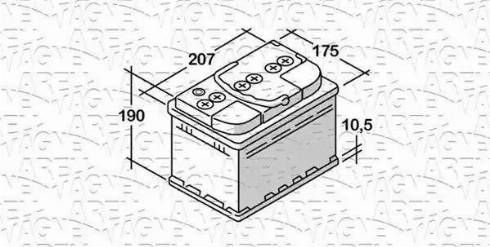 Magneti Marelli 068050051010 - Baterie de pornire - allinparts.ro