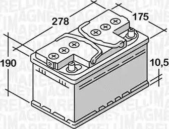 Magneti Marelli 068063057020 - Baterie de pornire allinparts.ro