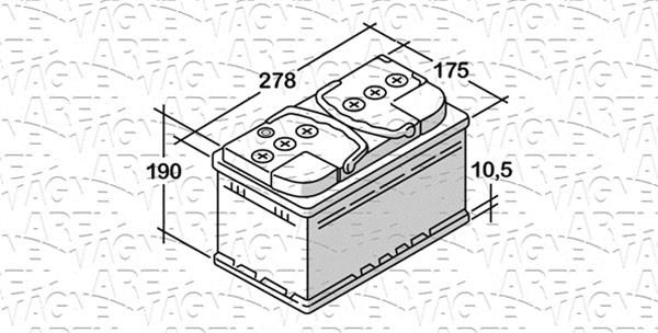 Magneti Marelli 068077073010 - Baterie de pornire - allinparts.ro
