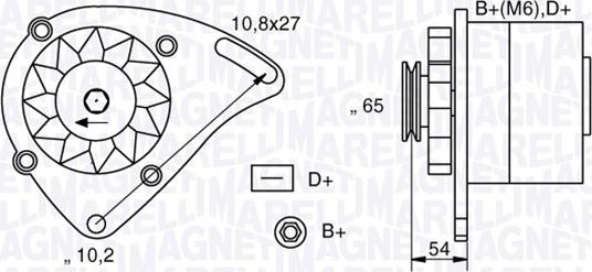 Magneti Marelli 063341454010 - Generator / Alternator allinparts.ro