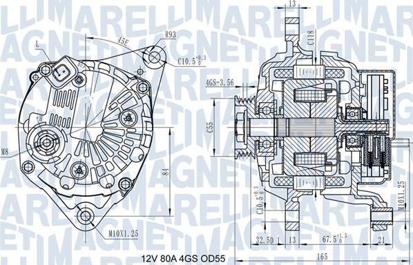 Magneti Marelli 063731977010 - Generator / Alternator - allinparts.ro