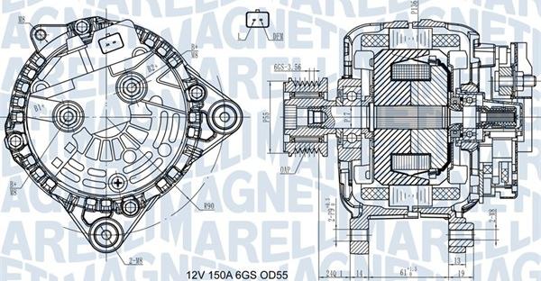 Magneti Marelli 063731435410 - Generator / Alternator - allinparts.ro