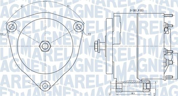 Magneti Marelli 063731035010 - Generator / Alternator - allinparts.ro