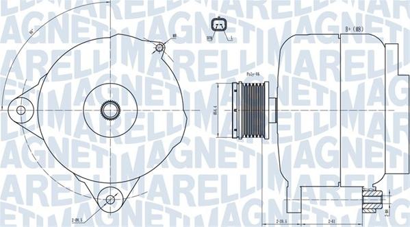 Magneti Marelli 063731876010 - Generator / Alternator - allinparts.ro