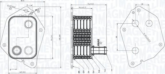 Magneti Marelli 350300006000 - Radiator ulei, ulei motor allinparts.ro