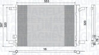 Magneti Marelli 350203964000 - Condensator, climatizare allinparts.ro