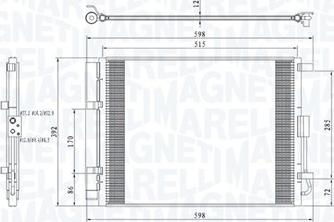 Magneti Marelli 350203809000 - Condensator, climatizare allinparts.ro