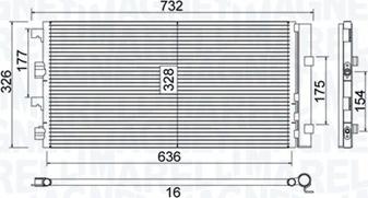 Magneti Marelli 350203797000 - Condensator, climatizare - allinparts.ro