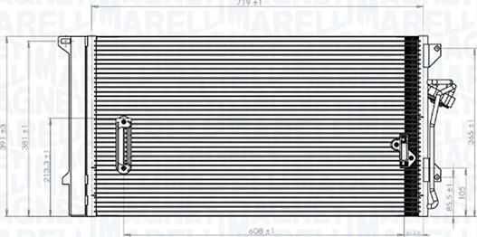 Magneti Marelli 350203743000 - Condensator, climatizare - allinparts.ro
