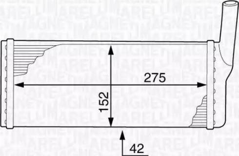 Magneti Marelli 350218344000 - Schimbator caldura, incalzire habitaclu - allinparts.ro