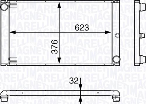 Magneti Marelli 350213138200 - Radiator, racire motor - allinparts.ro