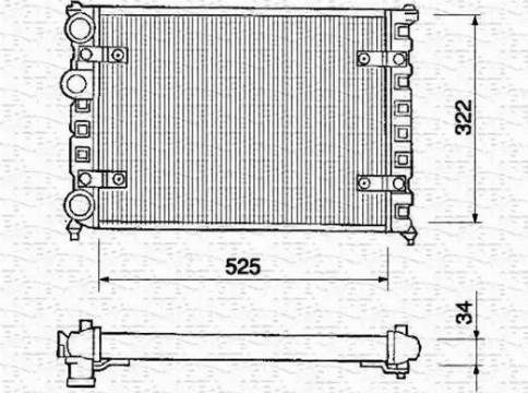 Magneti Marelli 350213233000 - Radiator, racire motor - allinparts.ro