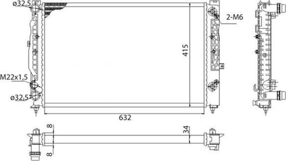 Magneti Marelli 350213739003 - Radiator, racire motor - allinparts.ro
