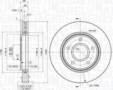 Magneti Marelli 360406119601 - Disc frana allinparts.ro