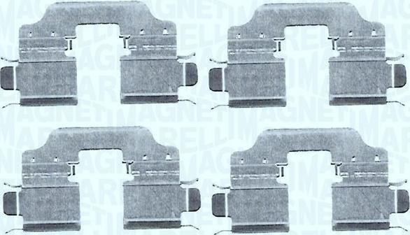 Magneti Marelli 363915110080 - Set accesorii, placute frana - allinparts.ro
