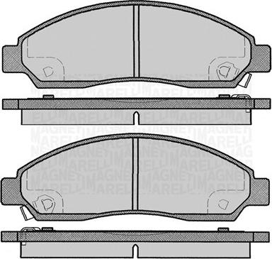 Magneti Marelli 363916060802 - Set placute frana,frana disc allinparts.ro