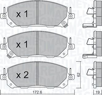 Magneti Marelli 363916061475 - Set placute frana,frana disc - allinparts.ro
