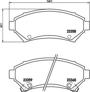Akebono AN-8126WK - Set placute frana,frana disc allinparts.ro