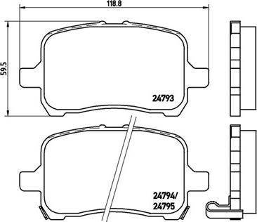 CAR PNT2802 - Set placute frana,frana disc allinparts.ro