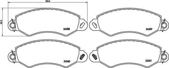 Magneti Marelli 363700501002 - Set placute frana,frana disc allinparts.ro