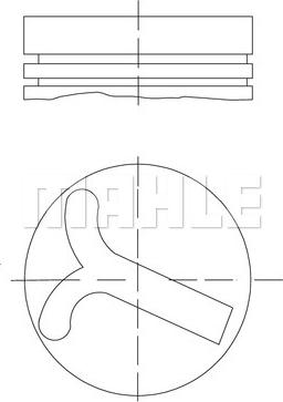 MAHLE 640 57 00 - Piston - allinparts.ro