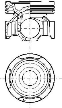 MAHLE 099 PI 00137 000 - Piston allinparts.ro