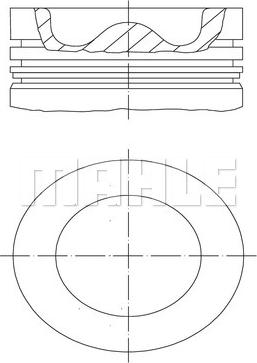 MAHLE 039 PI 00127 000 - Piston allinparts.ro
