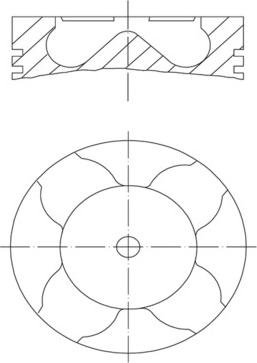 MAHLE 213 PI 00102 000 - Piston allinparts.ro