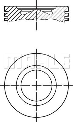 MAHLE 007 PI 00105 000 - Piston allinparts.ro