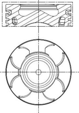 MAHLE 011 PI 00100 000 - Piston - allinparts.ro